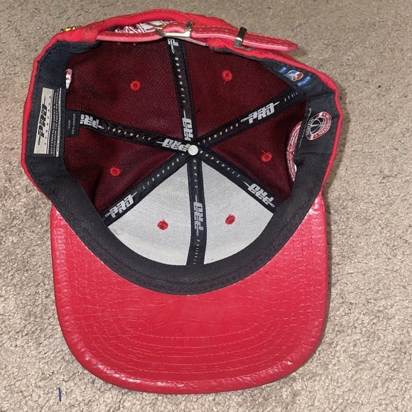 Washington Wizard Red Pro Standard Cap Faux Croc Brim - Picture 5 of 6